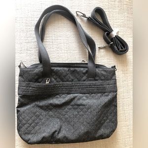 Baggallini Anti-Theft Gray Fabric Travel Tote